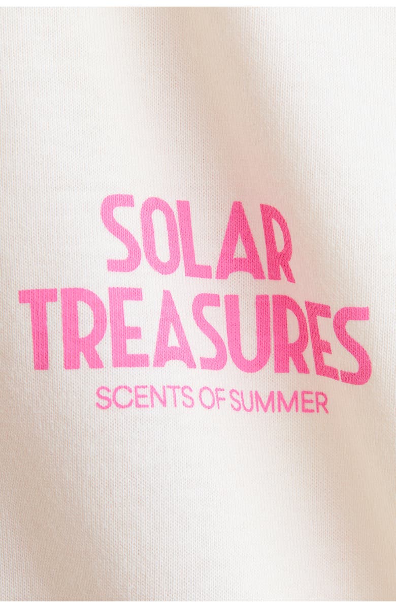 H&M Oversized T-shirt, Alternate, color, Cream/Solar Treasures