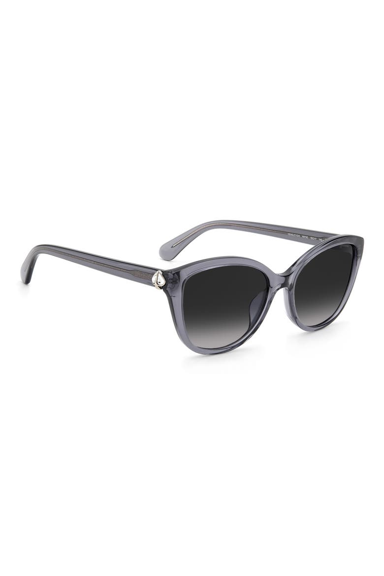 hensley 55mm cat eye sunglasses, Alternate, color, GREY / GREY SHADED