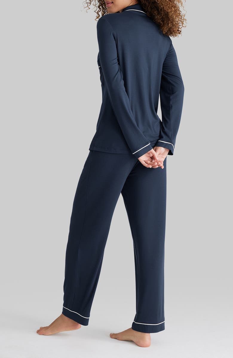 Tommy John Piped Pajamas, Alternate, color, Blue