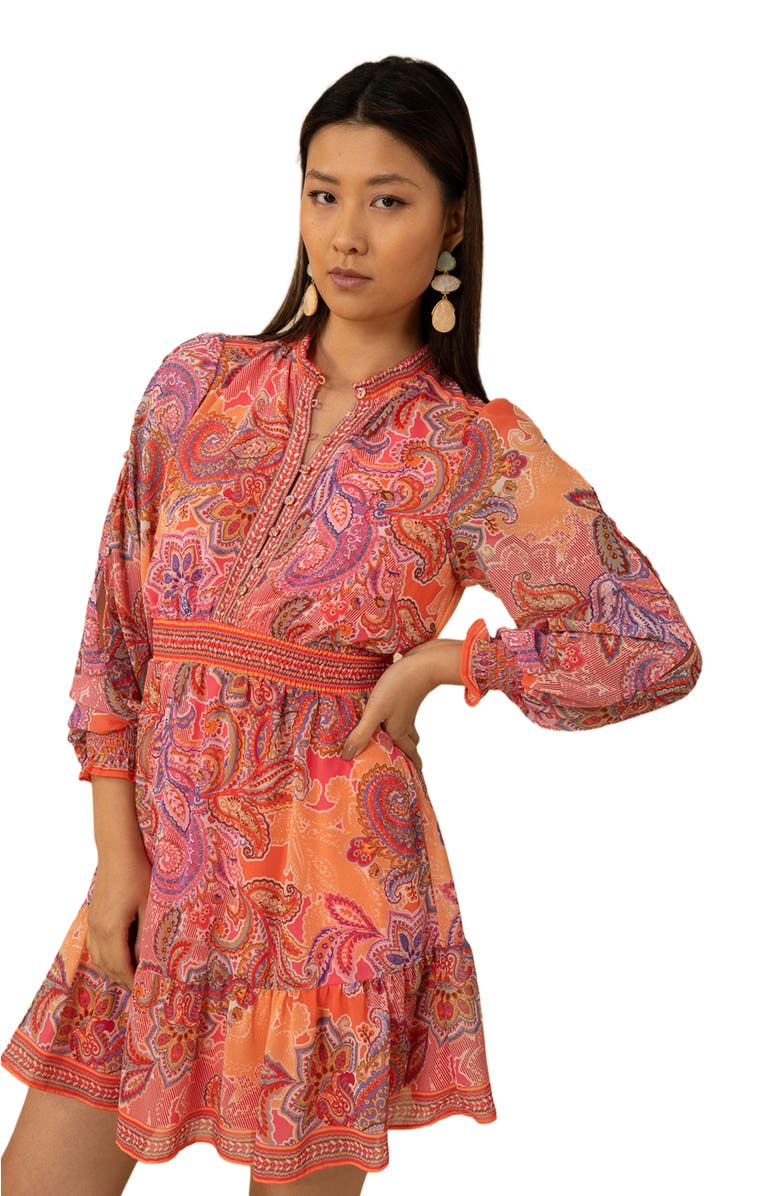 Halebob Shelby Chiffon Short Dress, Alternate, color,
