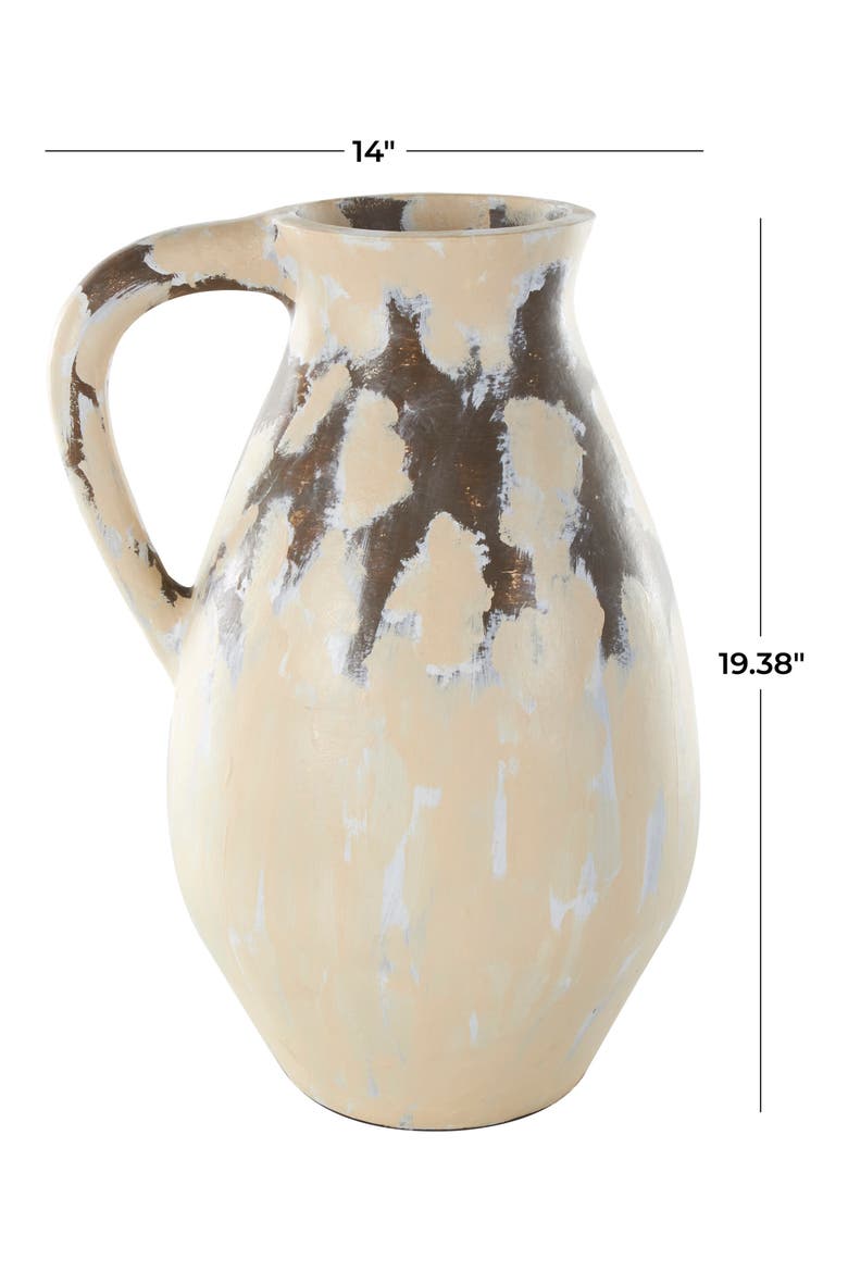 Cream Ceramic Vase, Alternate, color, CREAM