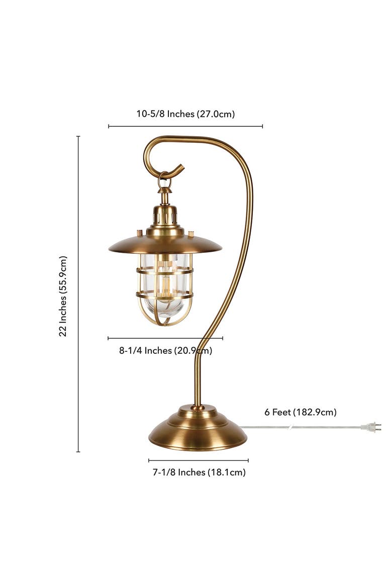 Bay Antique Brass Nautical Lantern Lamp, Alternate, color, BRASS