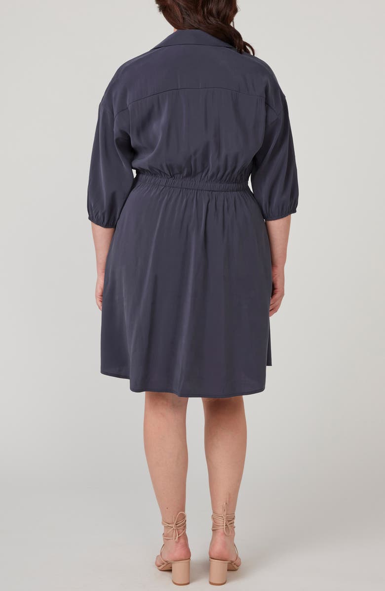 Estelle Zale Shirtdress, Alternate, color, Navy