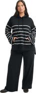 June + Vie Bell-Sleeve French Terry Sweatshirt