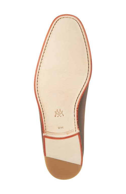 Mezlan Tassel Moc Toe Loafer In Cognac Rust/dark Brown