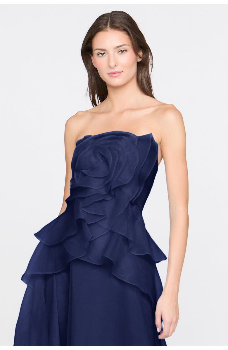 Theia Gilda Draped Rose Gown, Alternate, color, Nautical Navy