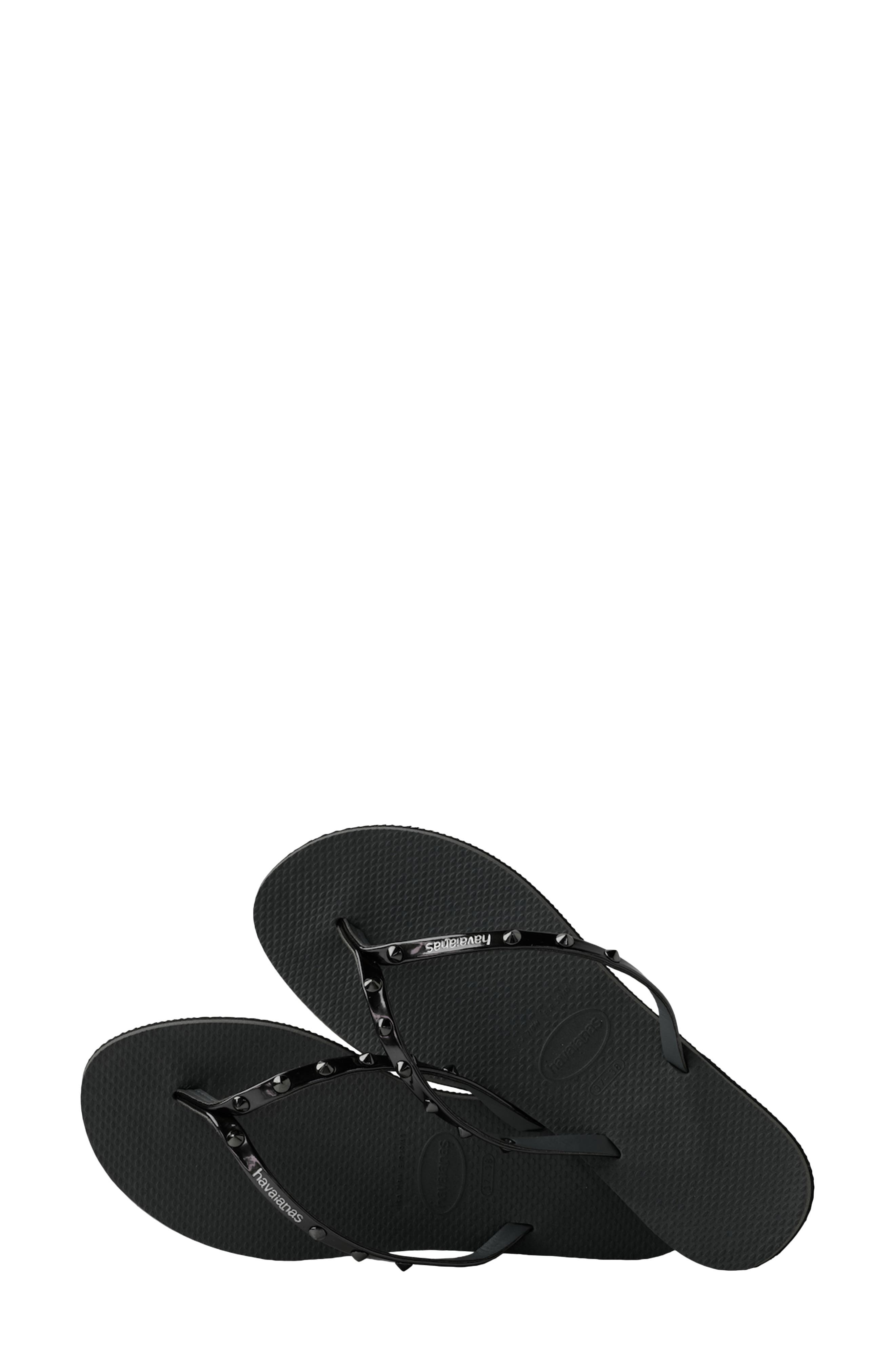 Havaianas You Spikes Flip Flop, Alternate, color, Black