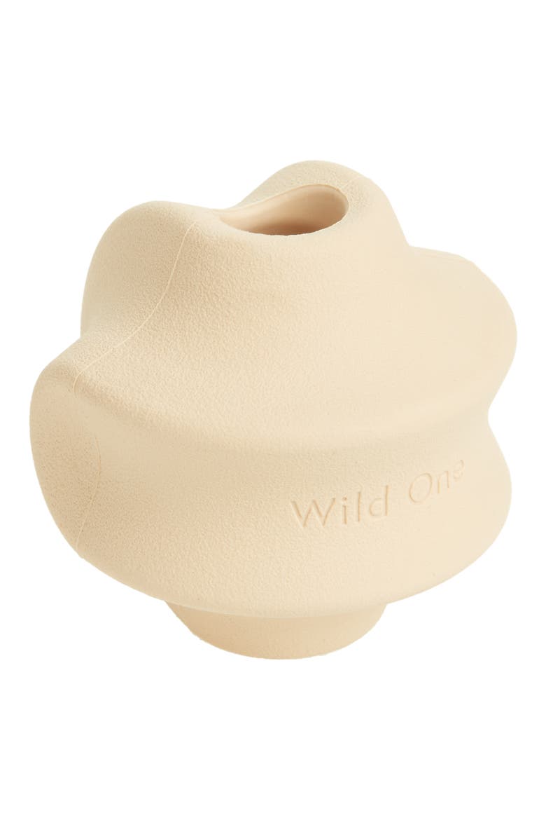 Twist Toss Rubber Dog Chew Toy, Main, color, TAN