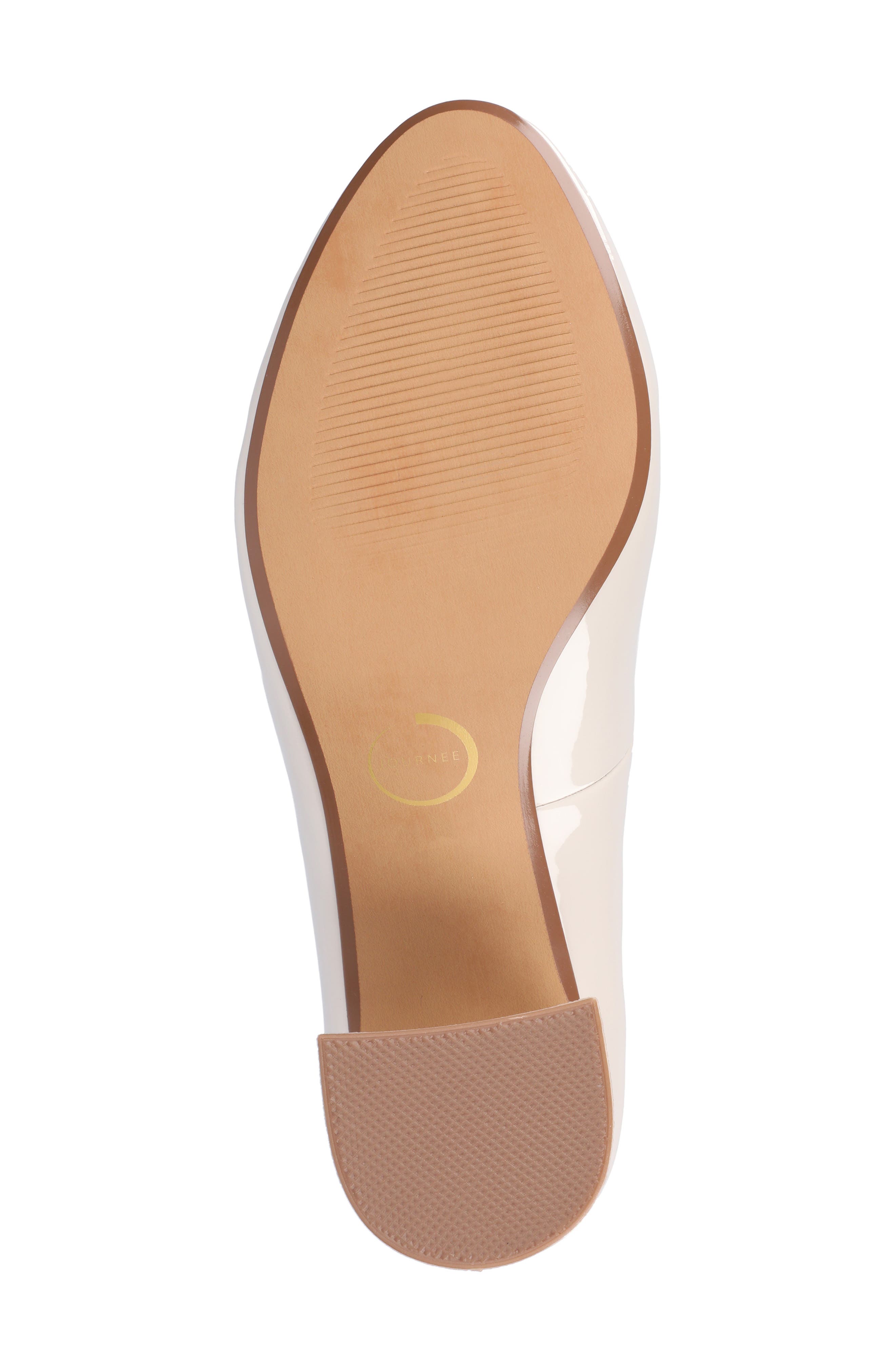 Journee Collection Seraphina Pump, Alternate, color, Patent/ Bone