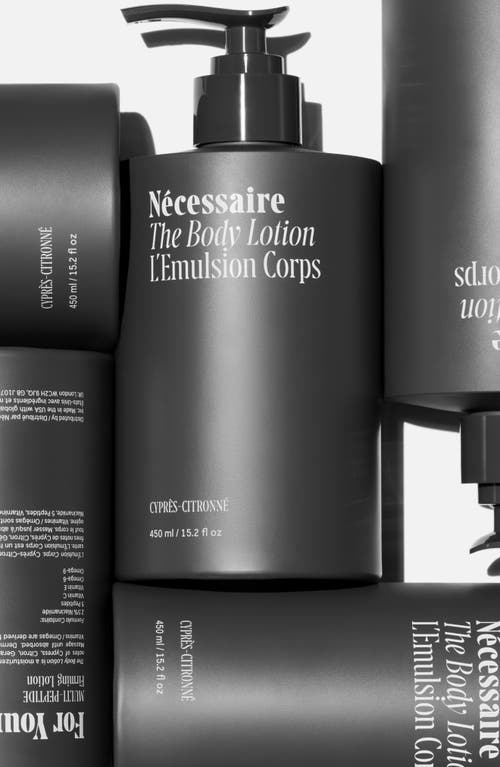 Necessaire Cyprès-citronné Body Lotion With 2.5% Niacinamide 15.2 Oz/450 ml In Black