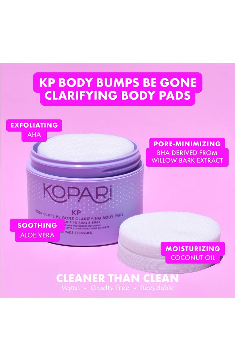 Kopari Body Bumps Be Gone Clarifying Body Pads, Alternate, color, 