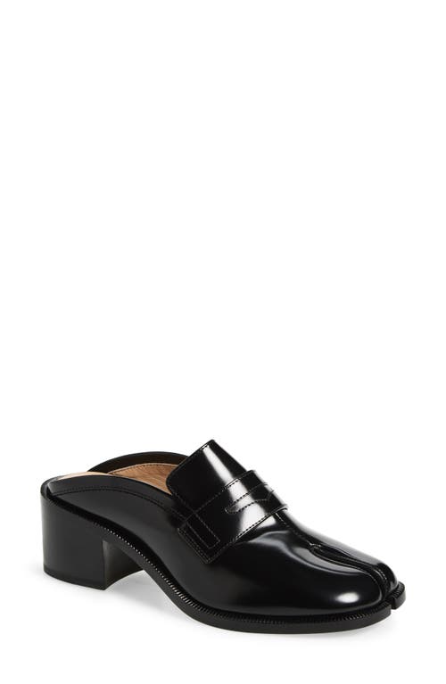 Maison Margiela Tabi City Loafer Mule Woman Black In Black