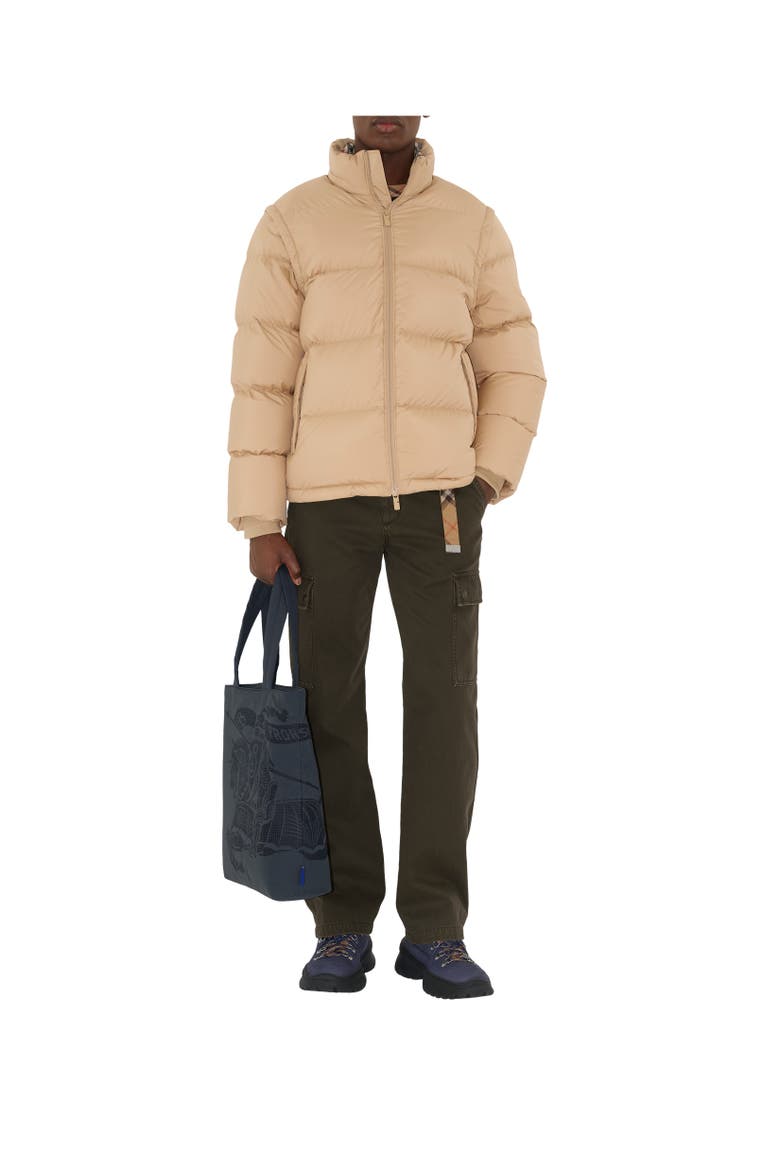 Detachable Sleeve Bideford Puffer Jacket, Alternate, color, Flax beige