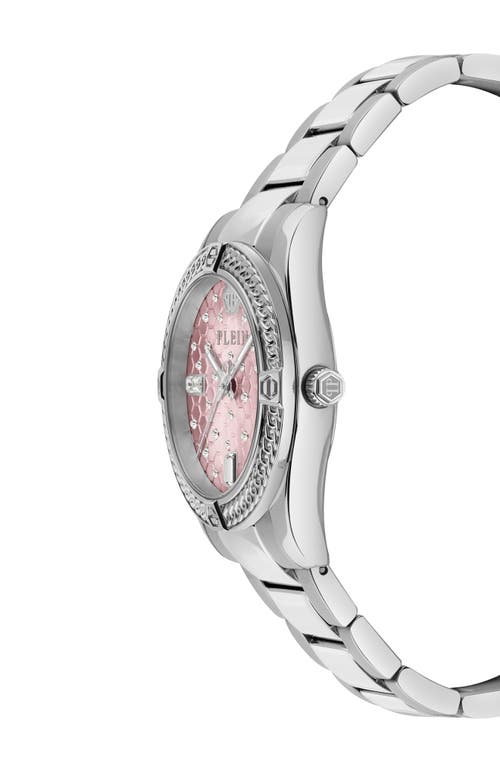 Philipp Plein Plein Icon Chain Crystal Watch In Metallic