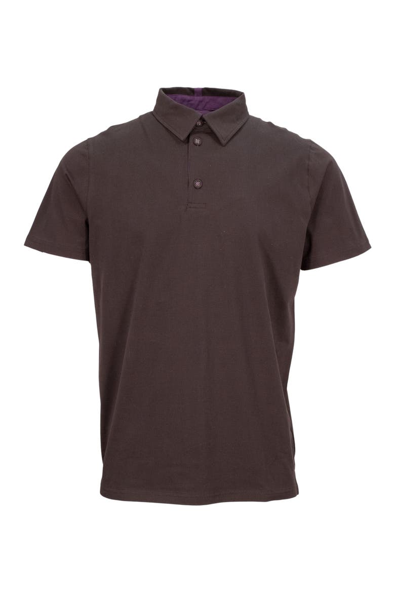 Pietro Stretch Cotton Polo Shirt, Main, color, Black