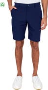 CONSTRUCT Regular Fit Solid Recycled Performance Flat Front Golf Shorts
