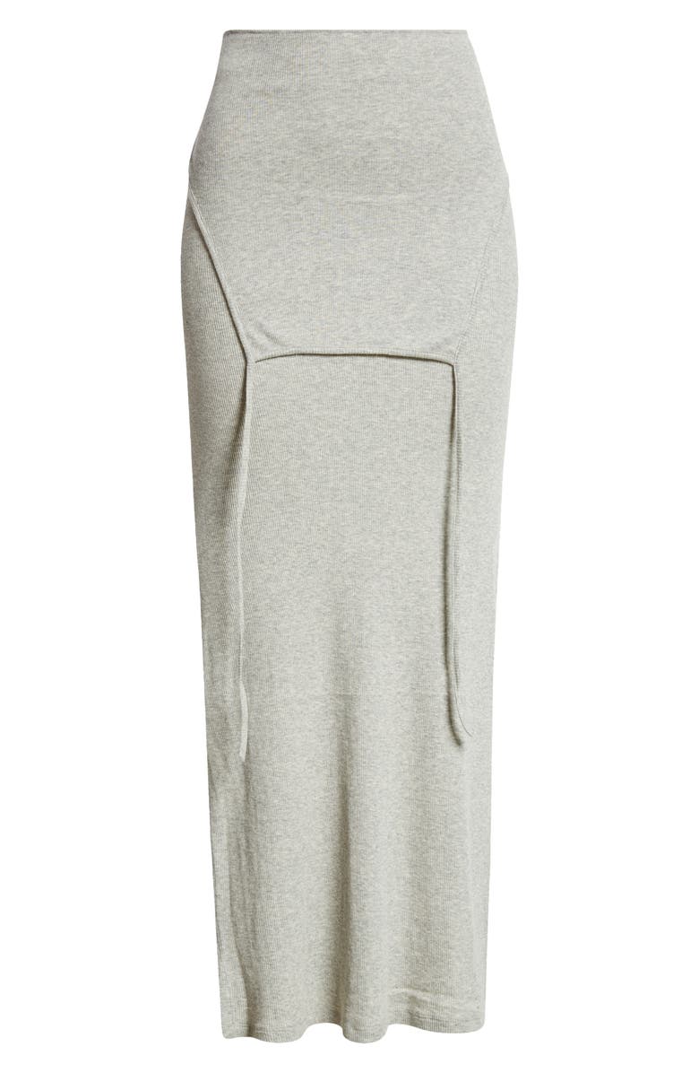 Eckhaus Latta Cotton Rib Flip Skirt, Alternate, color, 