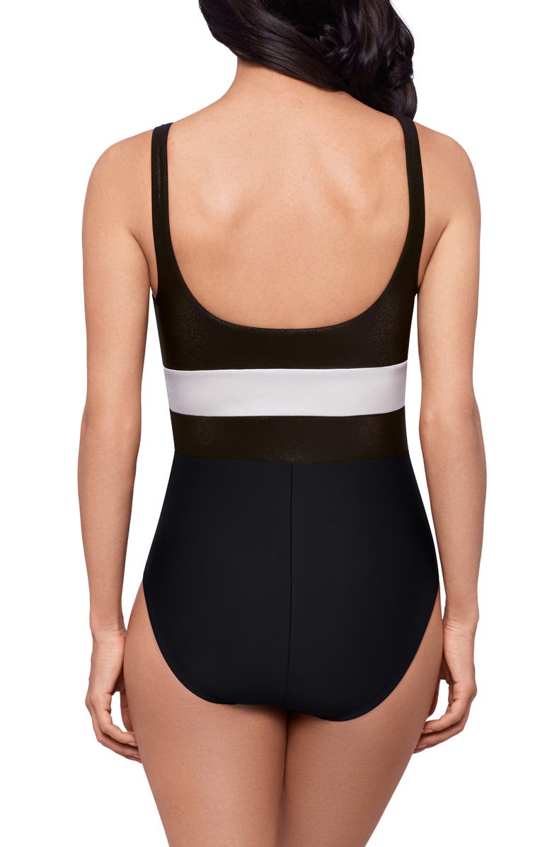 Magicsuit<sup>®</sup> Block Party Alice One-Piece Swimsuit, Alternate, color, Black