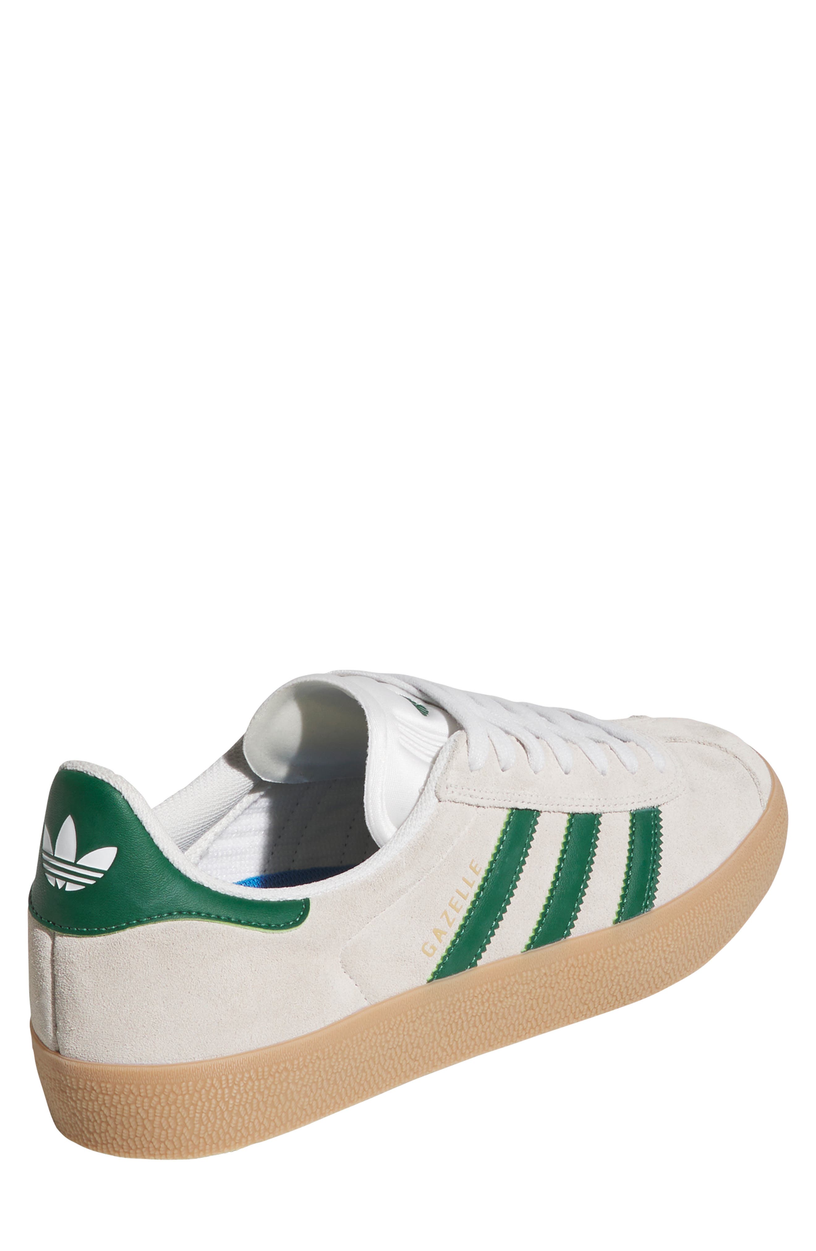adidas Gazelle ADV Skate Shoe, Alternate, color, Crystal White