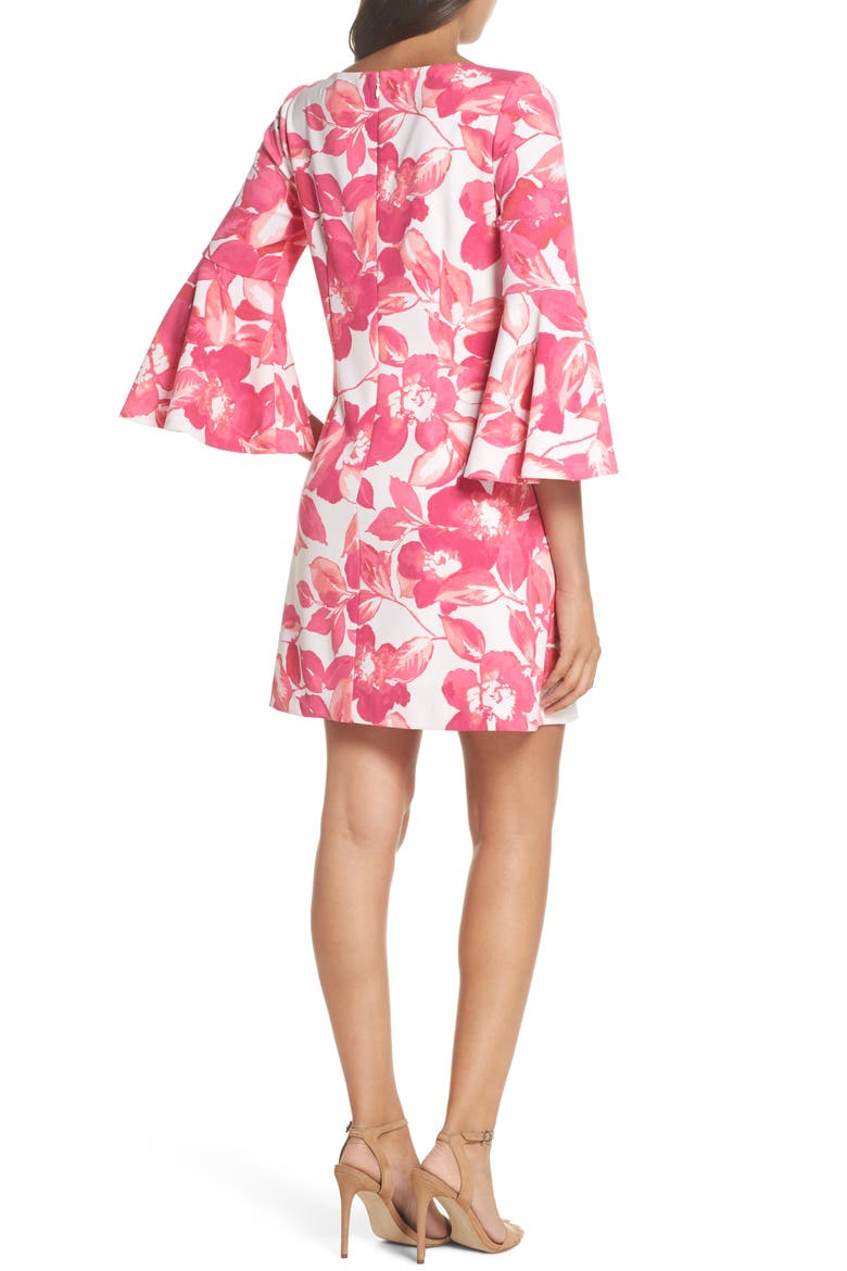 Floral Shift Dress, Alternate, color, PINK