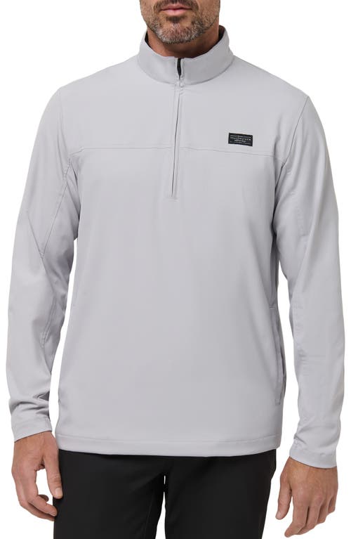 Travismathew Wanderlust Quarter Zip Pullover In Gray