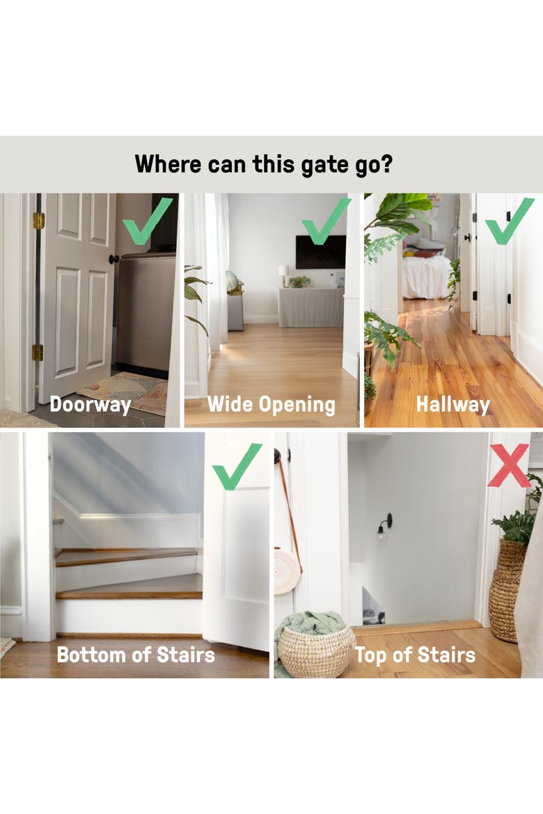 Thruway 52W Series Wide Safety Pet and Baby Gate, Alternate, color, BRONZE