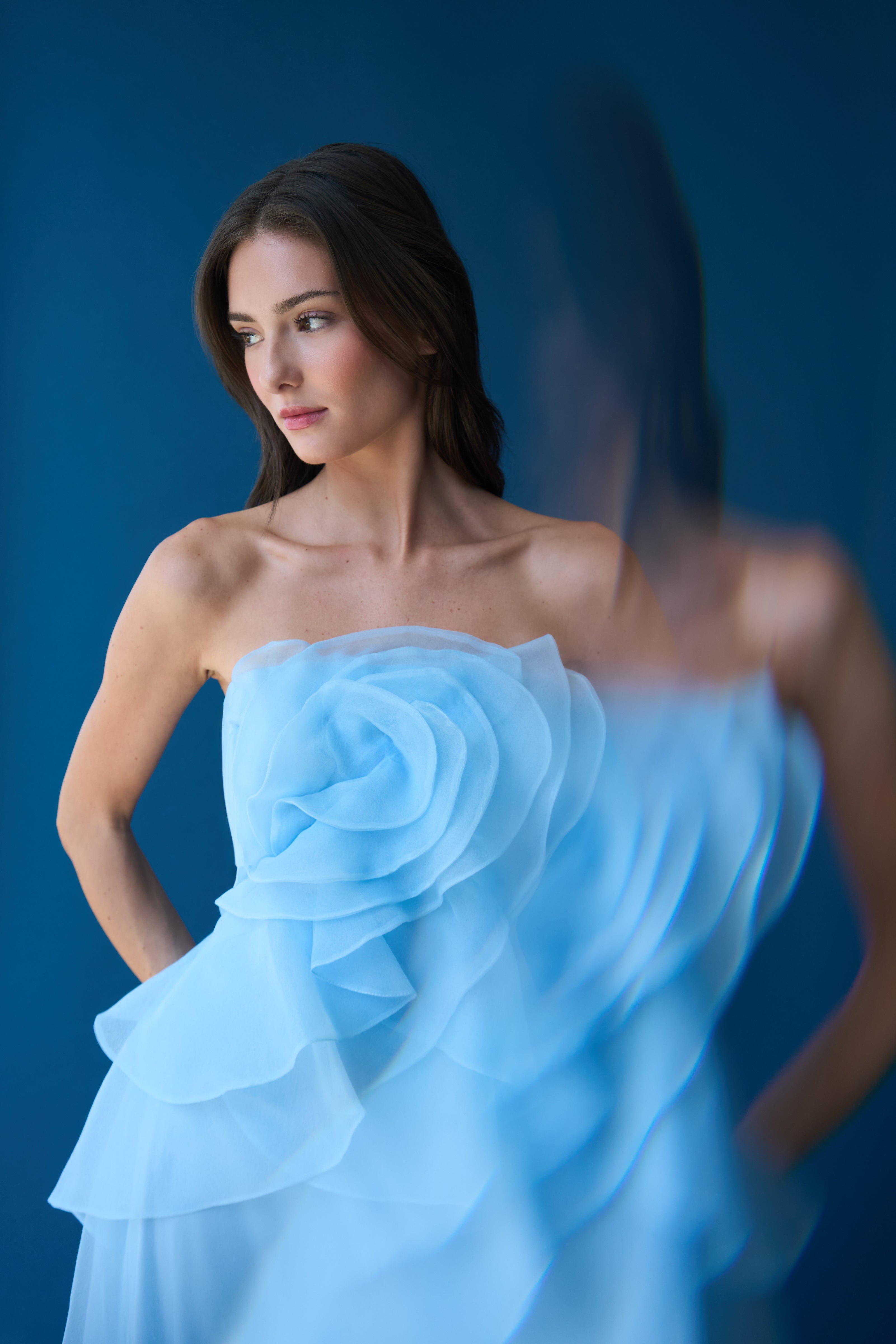 Gilda Draped Rose Gown - image 4