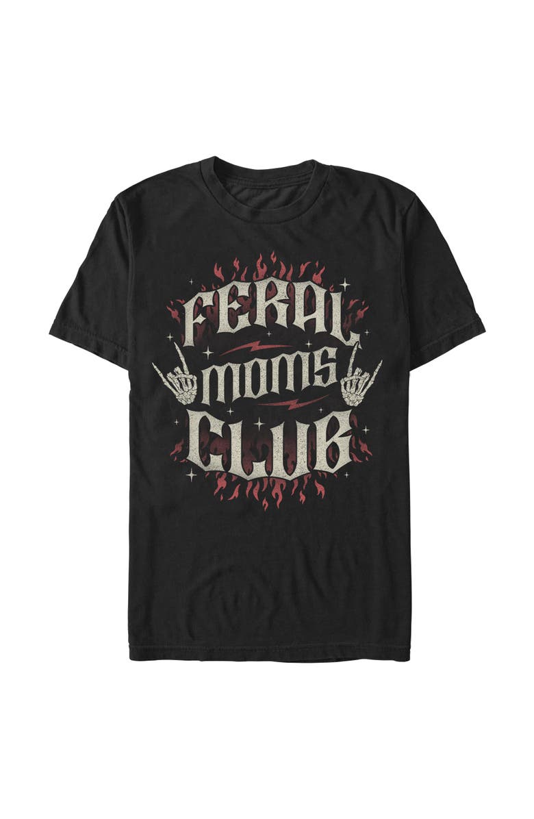 Lost Gods Men's Lost Gods Feral Moms Club Distressed Graphic T-Shirt, Main, color, Black