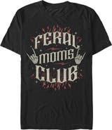 Lost Gods Men's Lost Gods Feral Moms Club Distressed Graphic T-Shirt