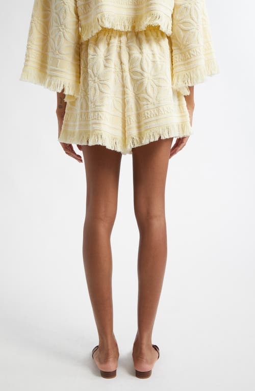 ZIMMERMANN ZIMMERMANN COCO JACQUARD TERRY CLOTH SHORTS