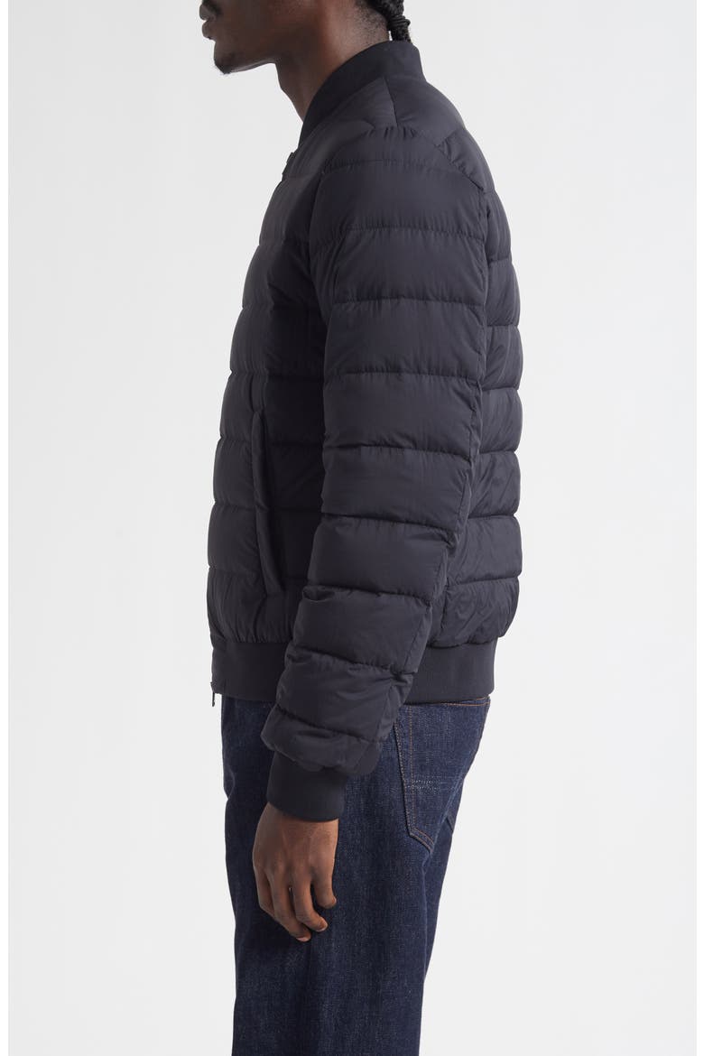 L'Aviatore Matte Nylon Down Puffer Jacket, Alternate, color, BLACK