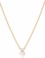 Bearfruit Jewelry 14k Gold Plated Deux Birthstone Necklace Personalized Trendy Gift Idea