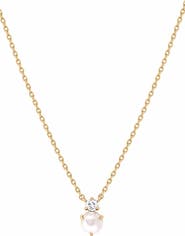 Bearfruit Jewelry 14k Gold Plated Deux Birthstone Necklace Personalized Trendy Gift Idea