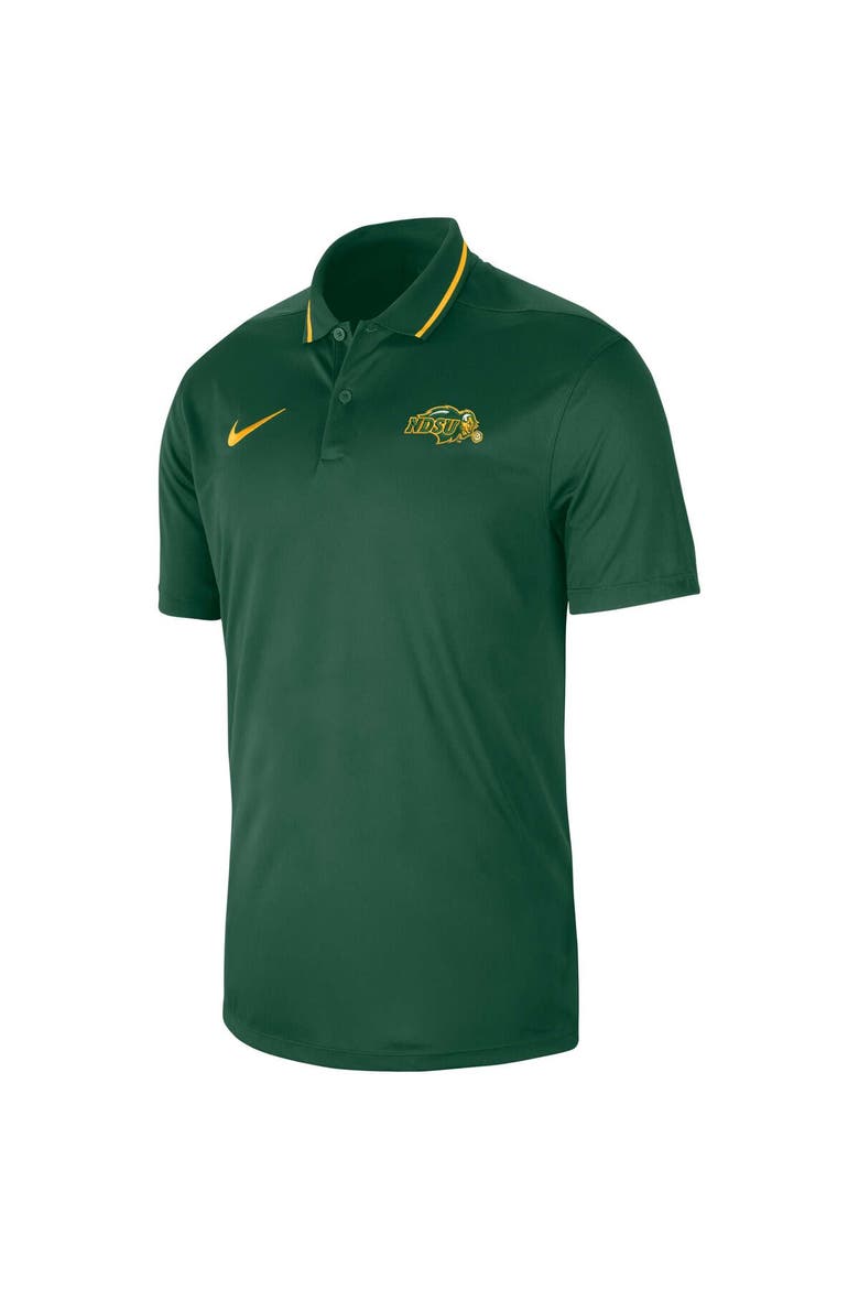Men's Nike Green NDSU Bison 2023 Sideline Coaches Performance Polo, Alternate, color, Green