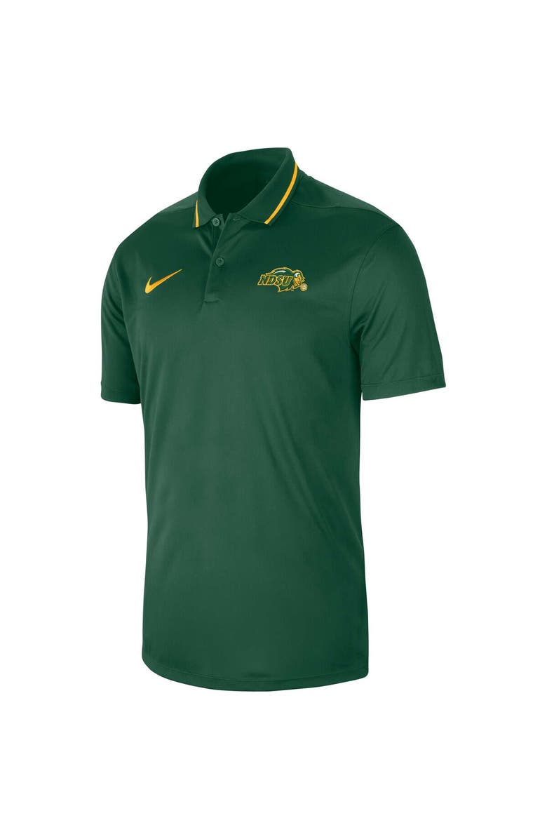 Nike Men's Nike Green NDSU Bison 2023 Sideline Coaches Performance Polo, Alternate, color, Green
