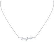 CZ by Kenneth Jay Lane Cubic Zirconia Vine Pendant Necklace