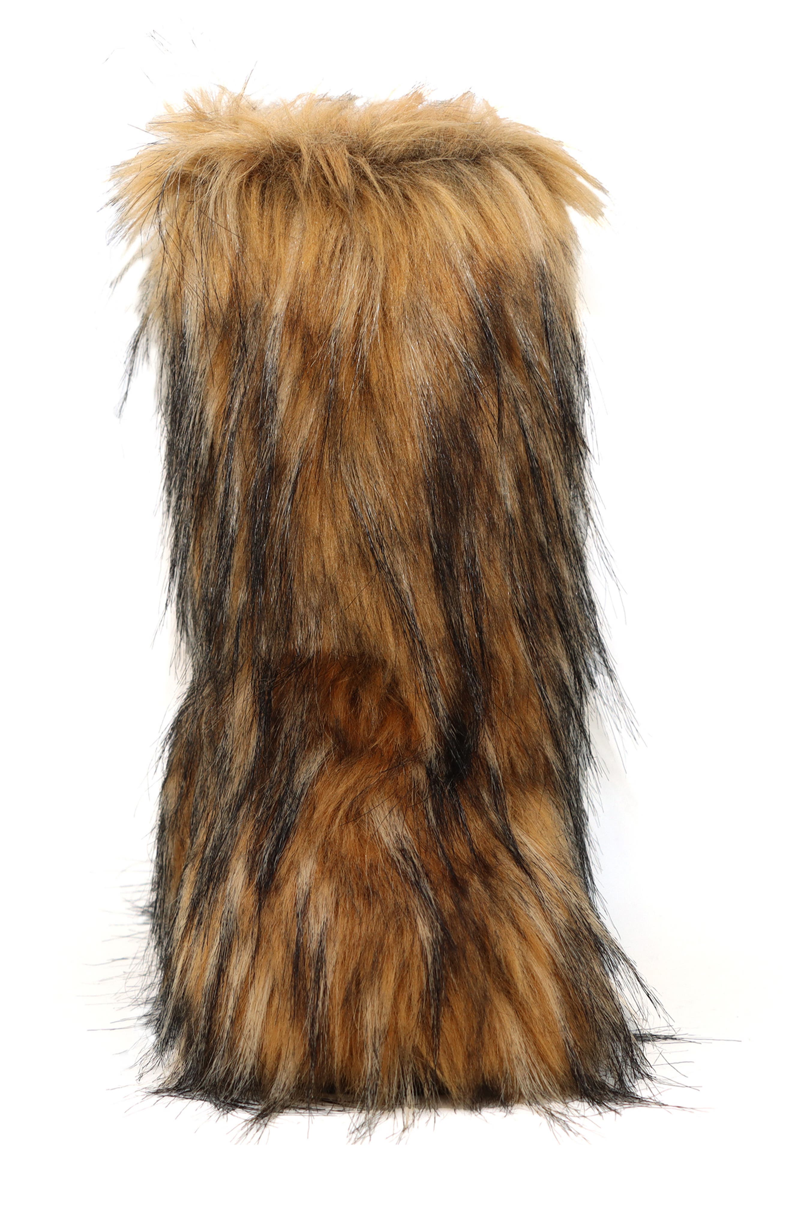 Faux Fur Tall Boot, Alternate, color, CAMEL