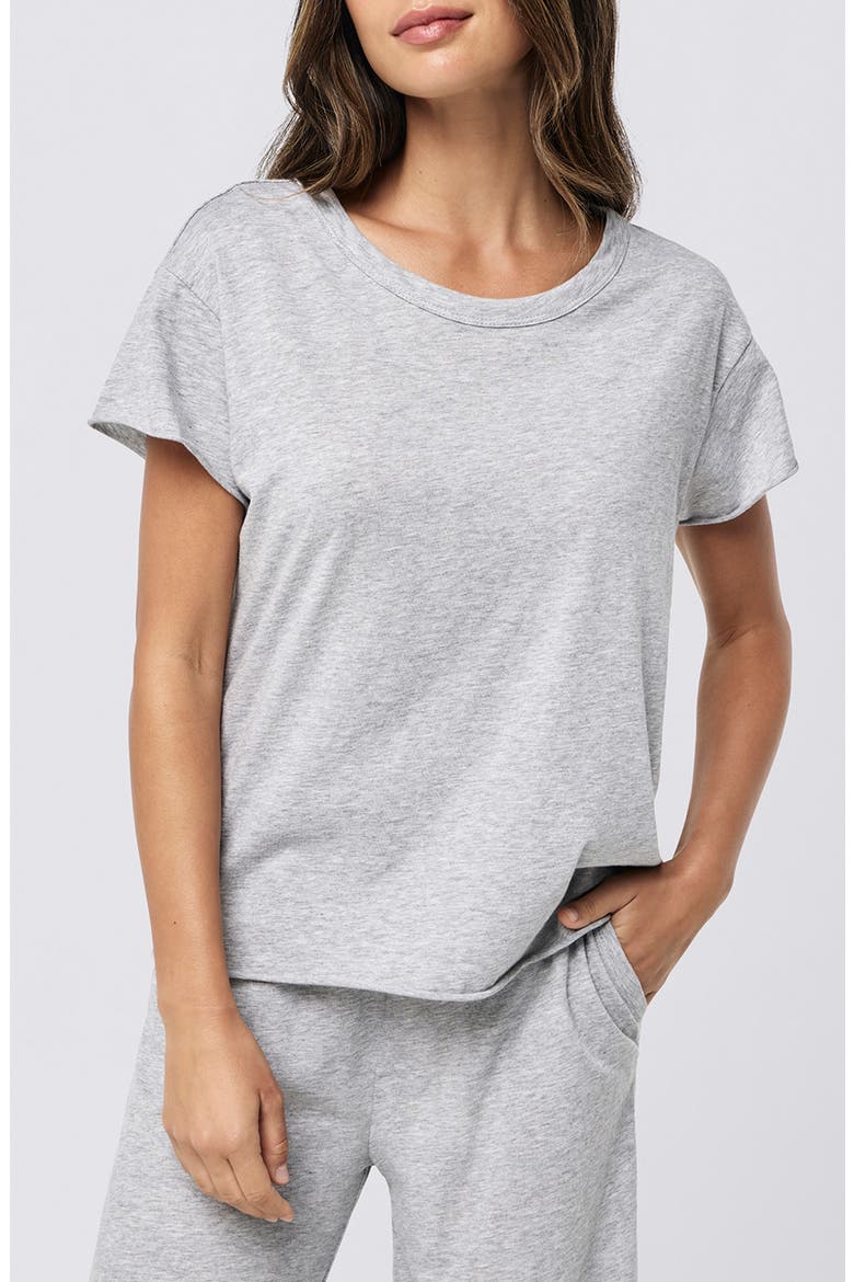 Jada Organic Cotton Pajama Top, Main, color, GREY