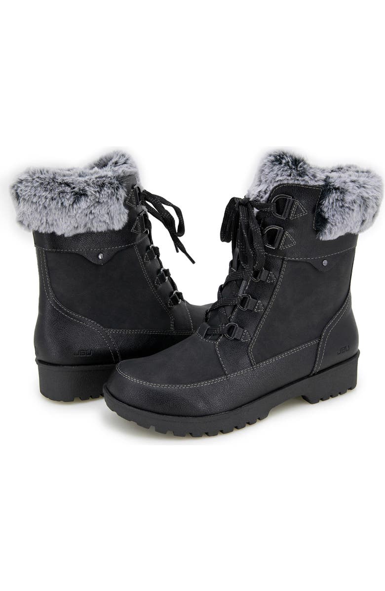JBU Antonio Faux Fur Collar Boot, Alternate, color,