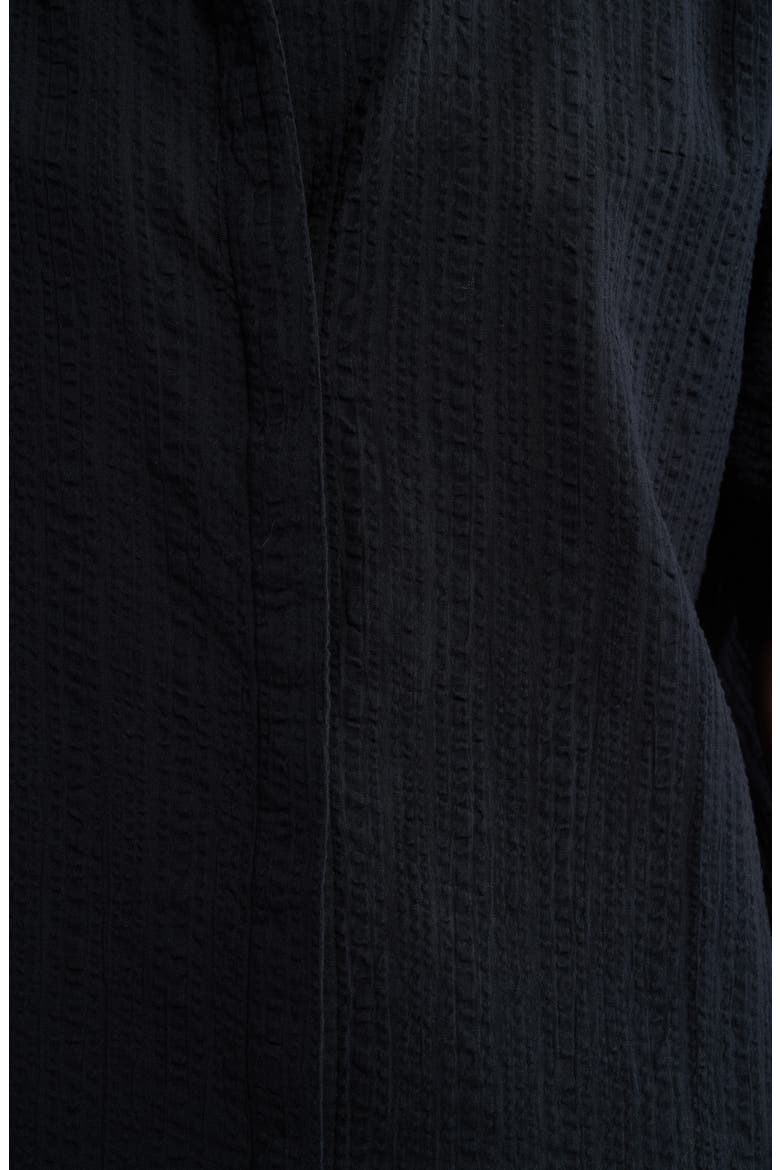 Seersucker Pajamas, Alternate, color, BLACK