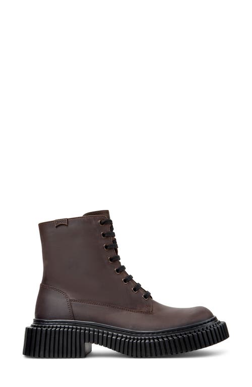 Camper Pix Berlin Lace-up Boots In Brown