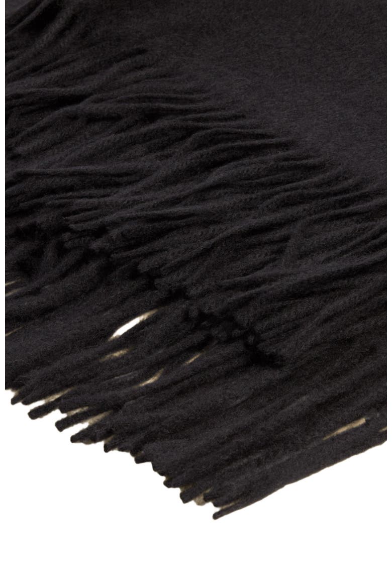Remi Cashmere Throw Blanket, Alternate, color, Black