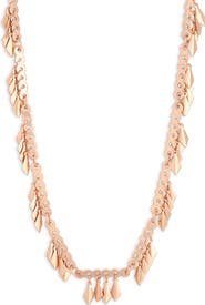 Karine Sultan Long Fringe Necklace