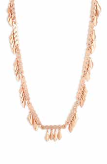 Karine Sultan Long Fringe Necklace
