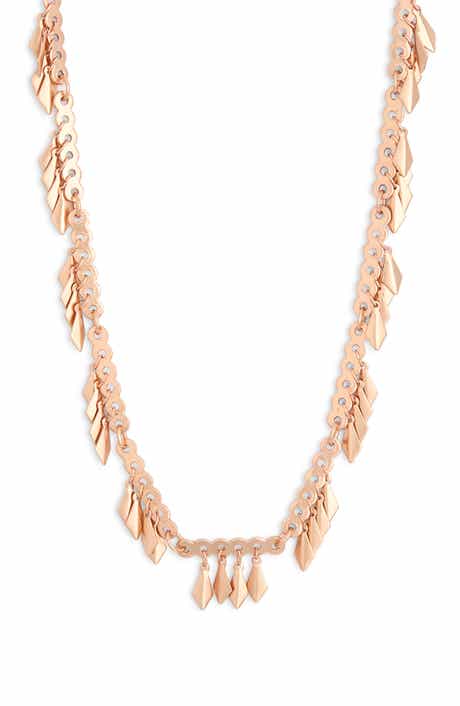 Karine Sultan Long Fringe Necklace