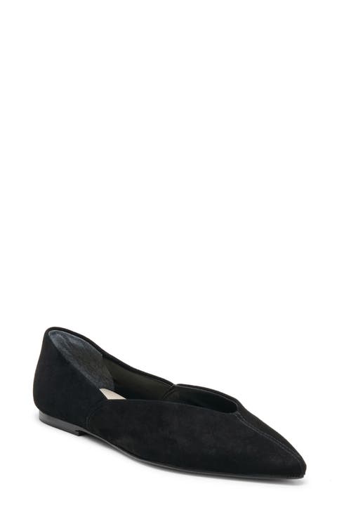 Gema Genuine Calf Hair Pointed Toe Flat