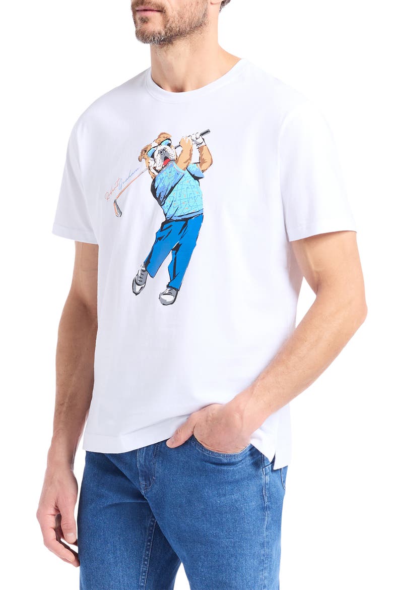 Golfin Graham Graphic T-Shirt, Alternate, color, WHITE