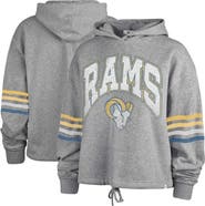 '47 Women's '47 Heather Gray Los Angeles Rams Upland Bennett Pullover Hoodie