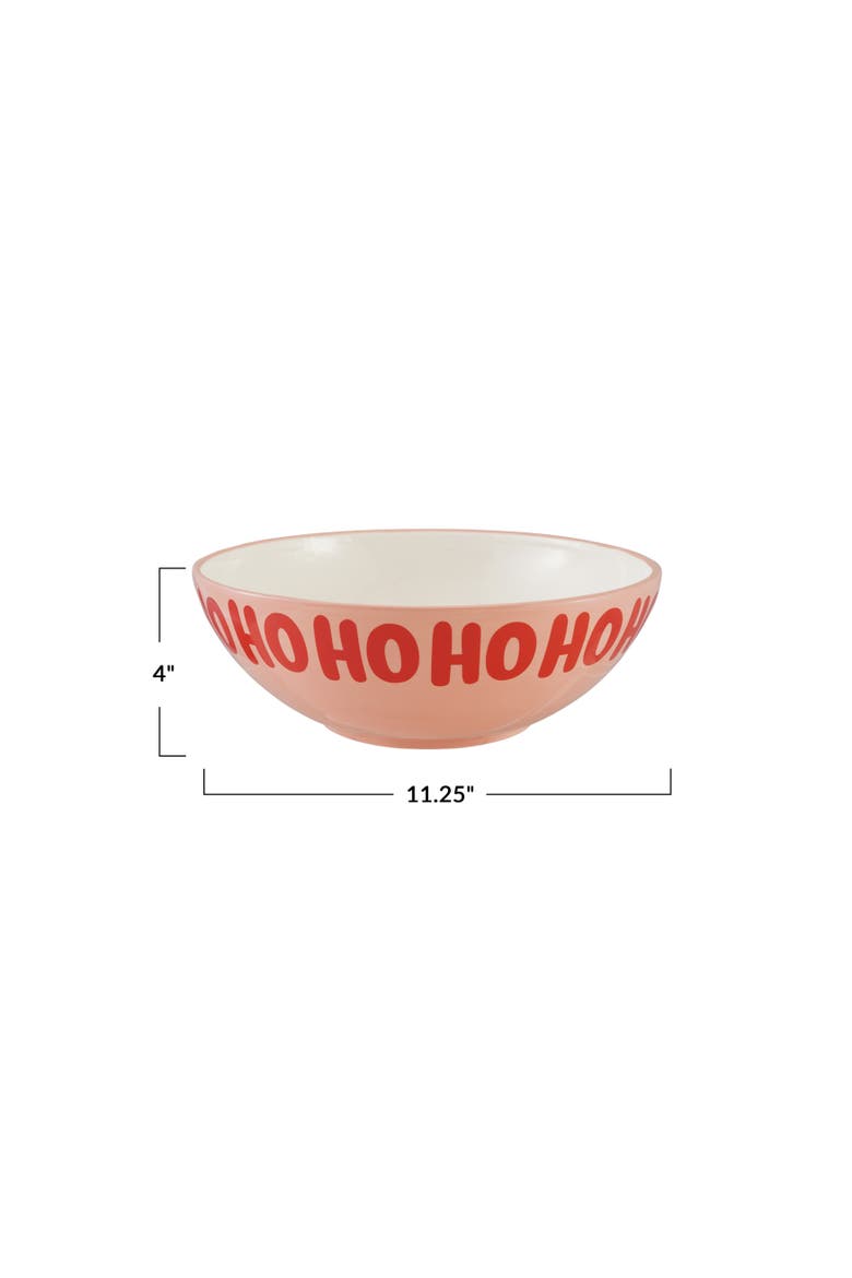 Dolomite Clay Festive Serving Bowl, Alternate, color, Multicolor