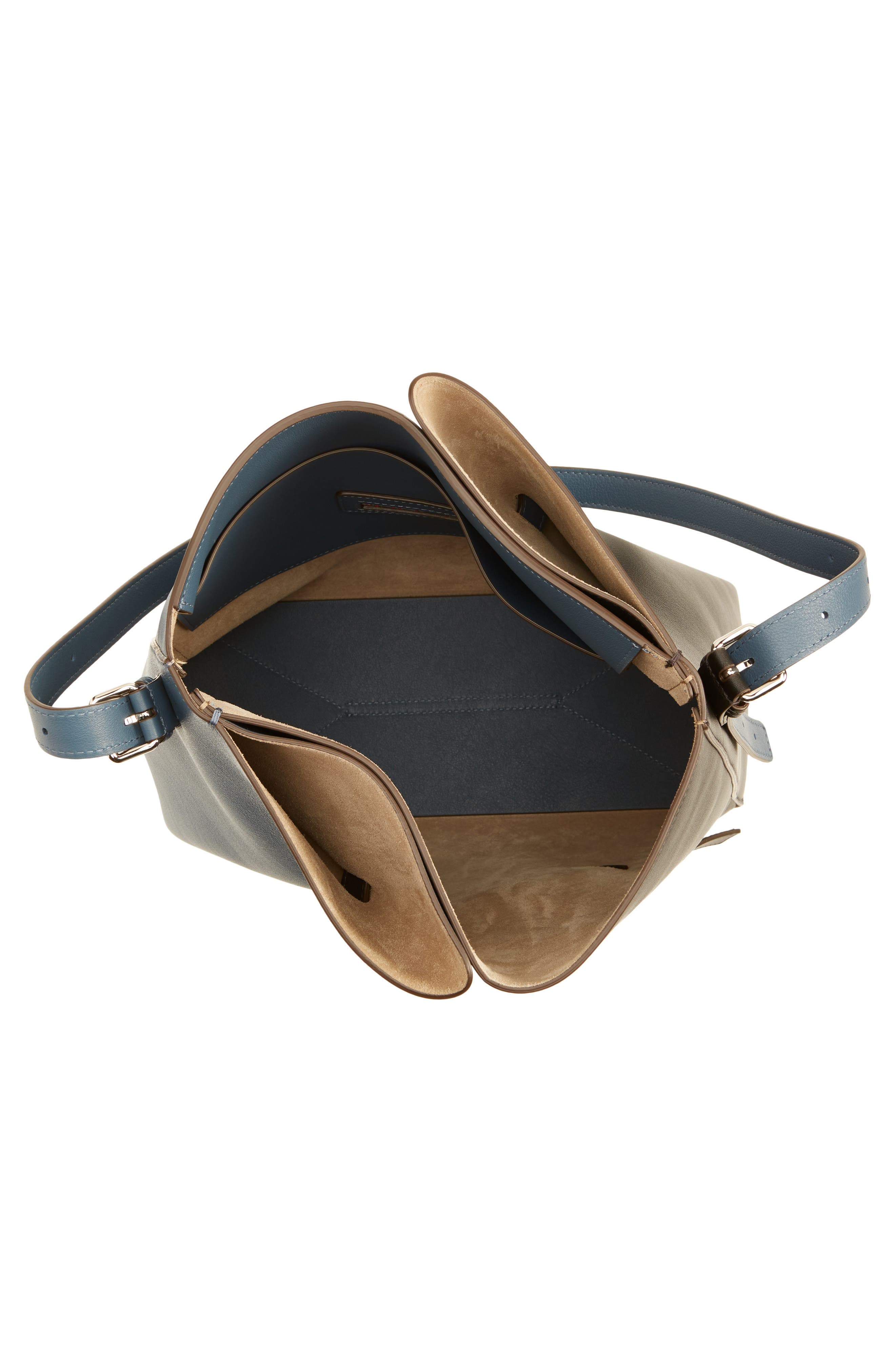 Marni Reverse Leather Hobo Bag, Alternate, color, 